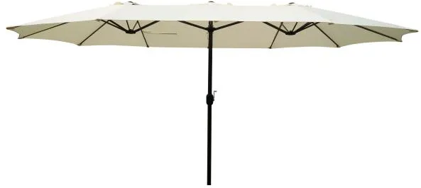 Twin parasol beige 220x400cm