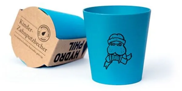 Organic Beauty Tandbørstekrus Blå Hydrophil (1 stk)